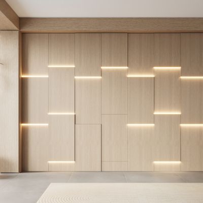 现代极简沙发背景墙