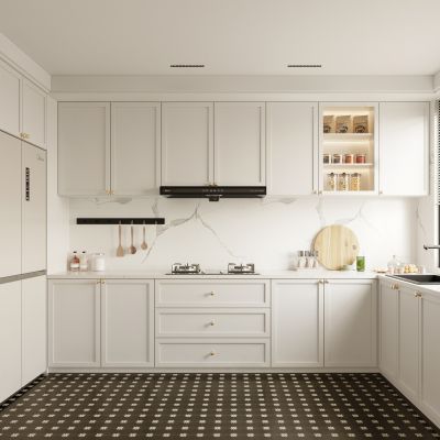 法式奶油风厨房 橱柜