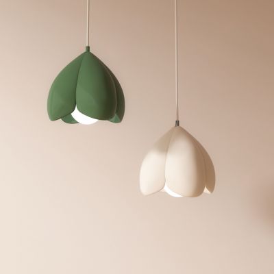 法式奶油风荷包床头吊灯