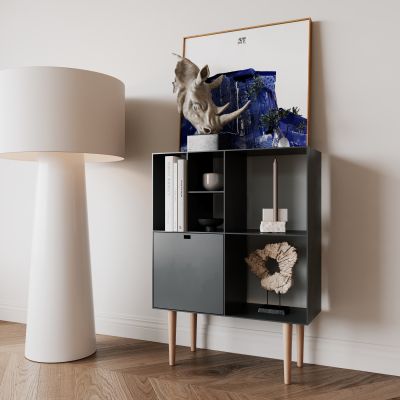 侘寂，现代，黑色，装饰柜，边柜，玄关柜