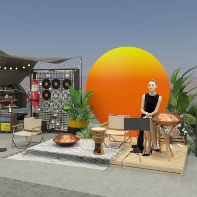 市集 夜市 后备箱布置