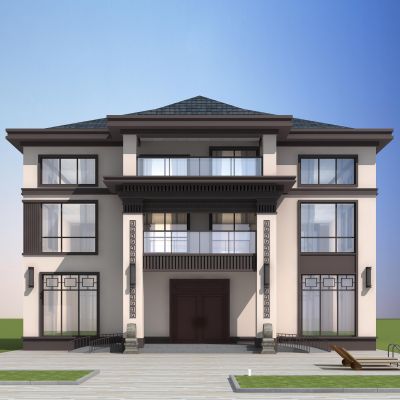 简欧 三层别墅 民宿 小房