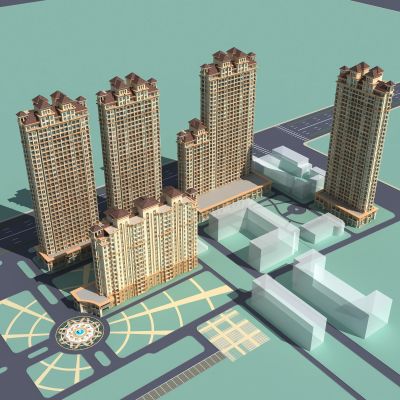 地中海 西班牙 高层住宅 小区规划