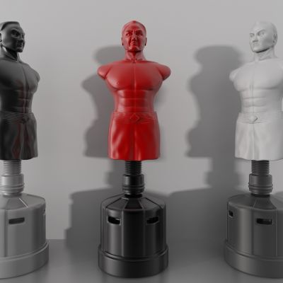 现代健身拳击人物靶子