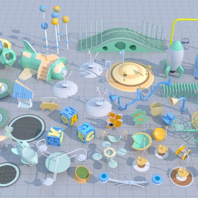 现代儿童器材组合