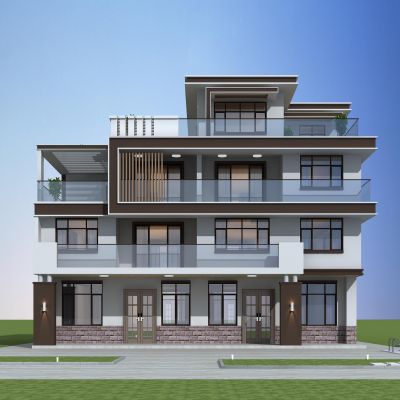 现代 三层 别墅 住宅