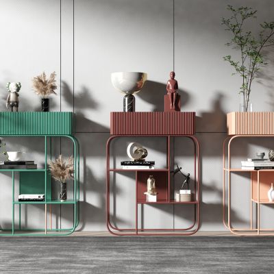 现代金属置物架