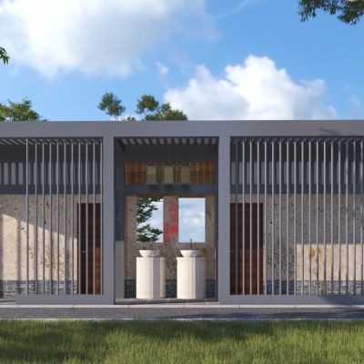 现代公共卫生间3D模型