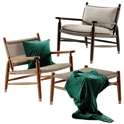 现代编织休闲椅