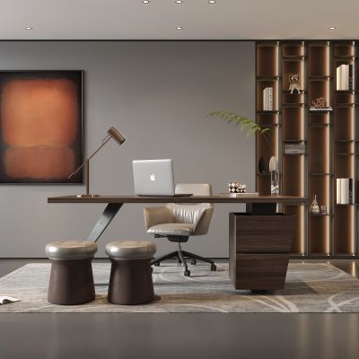 现代 书桌椅组合