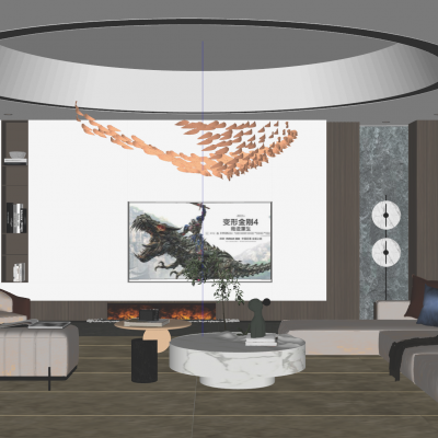 轻奢原木风小洞天客厅