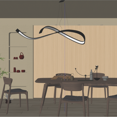 奶油原木风会客厅