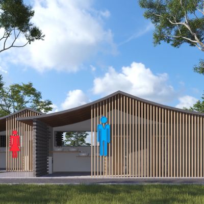 新中式公共厕所3D模型