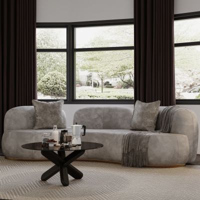 现代客厅 沙发茶几摆件