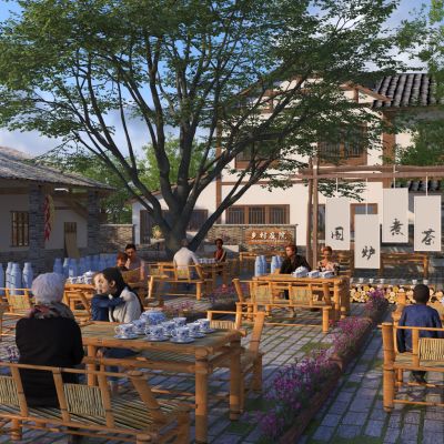 新中式庭院景观