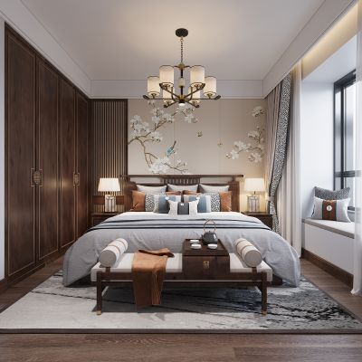 新中式卧室