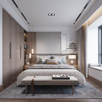 新中式卧室