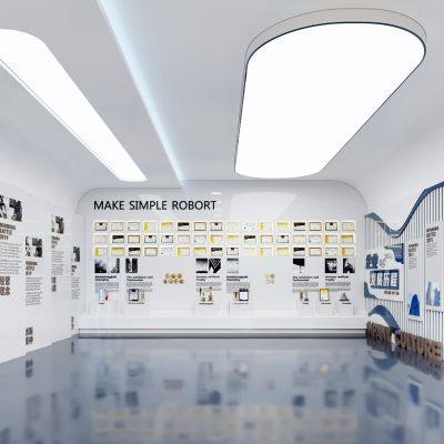 现代科技展厅 文化展厅 商业展厅 文化墙 宣传栏 企业墙