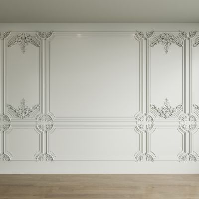 简欧石膏线条 雕花 角线 墙板造型
