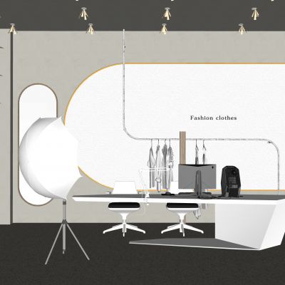 现代网红直播间 服装直播