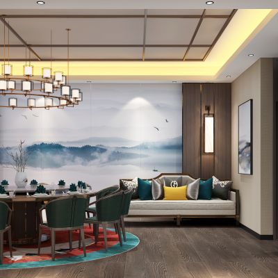 新中式餐厅包厢