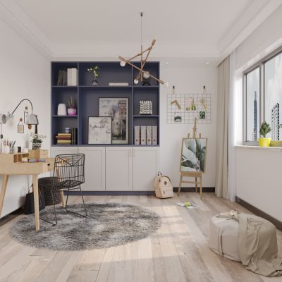 北欧小清新书房，摆件