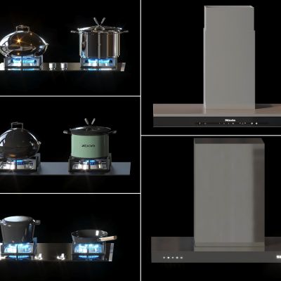  油烟机 燃气灶 厨房家电 煤气灶 锅具