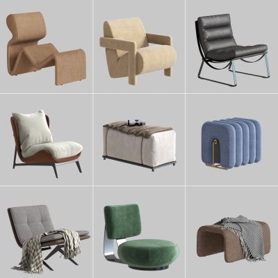 现代单人沙发 懒人沙发 休闲沙发 布艺沙发 休闲躺椅 休闲椅