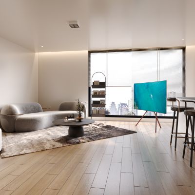 现代大平层简约休闲家居客厅