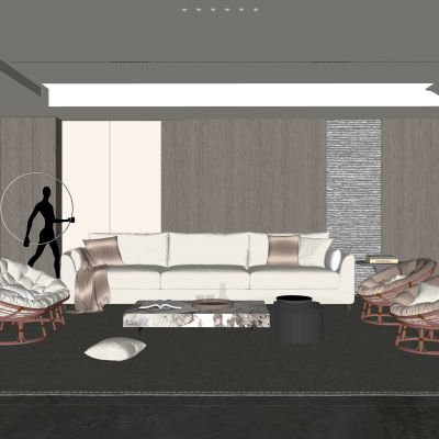 现代家居客厅 现代客厅 简约客厅  茶几 落地灯 组合沙发 极简客厅