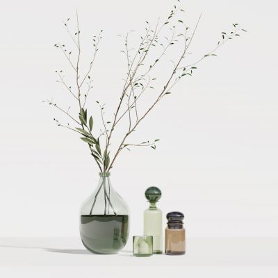 现代花瓶花艺组合 花瓶植物 花瓶花卉