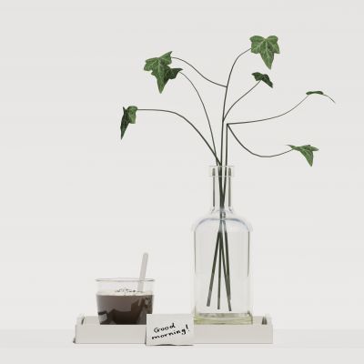 现代花瓶花艺组合 花瓶植物 花瓶花卉