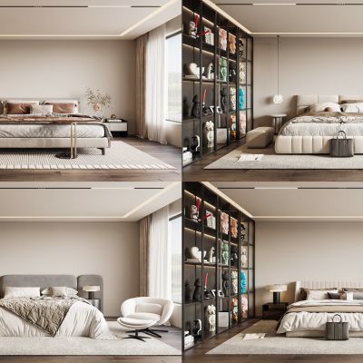 Minotti现代双人床