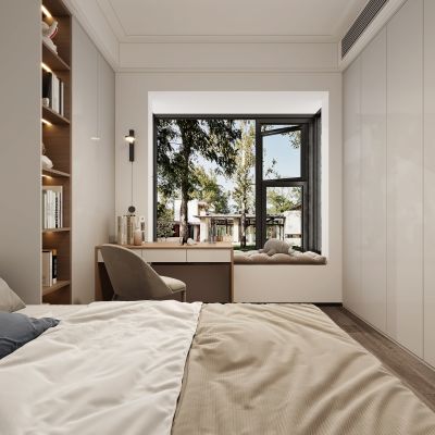 现代榻榻米，榻榻米书房，小孩房，书房