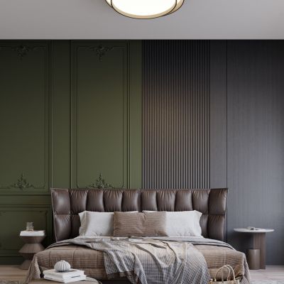 意式轻奢卧室，摆件