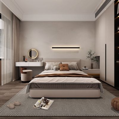 现代卧室，卧室，主人房，主卧