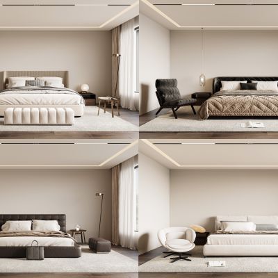 Minotti 现代卧室双人床