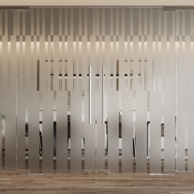 现代玻璃门 推拉门 双开门