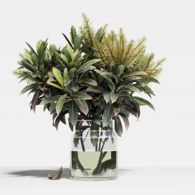 现代花瓶花艺组合 花瓶植物 花瓶花卉