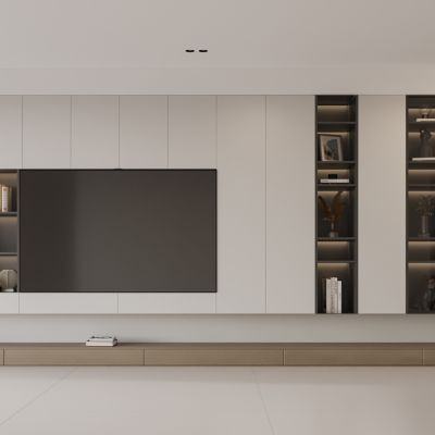 现代电视柜 摆件