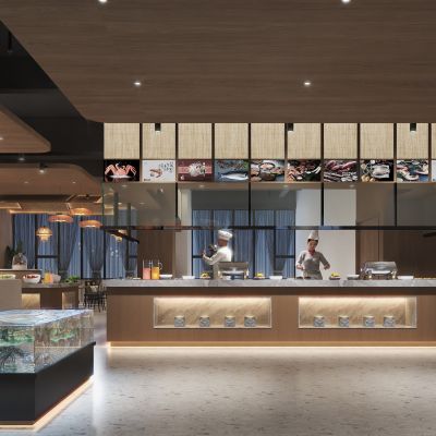 东南亚风格海鲜自助餐厅