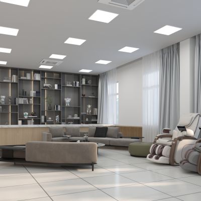 现代老年活动室3D模型