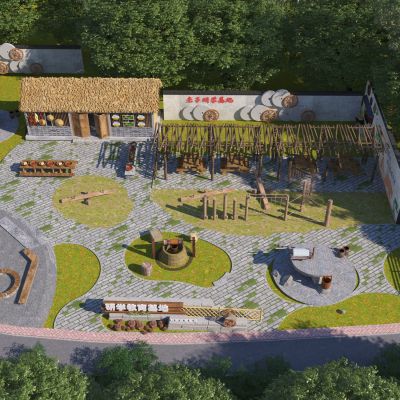 现代研学乡村庭院