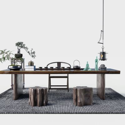 新中式实木茶桌