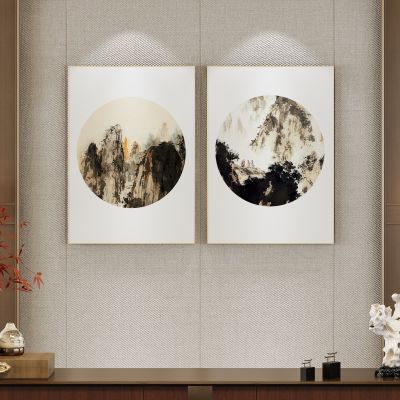 新中式挂画 装饰画 挂画组合 画 山水画 中式画
