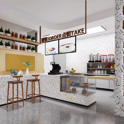 现代甜品奶茶店