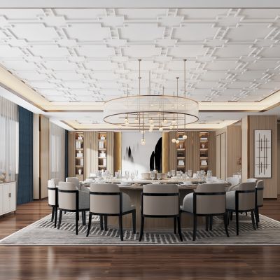 新中式餐厅包厢