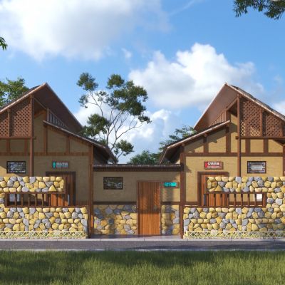 新中式公共厕所3D模型