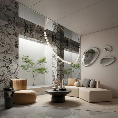 现代架空层休息区