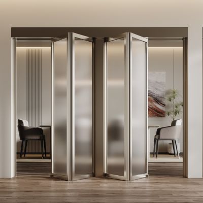 现代轻奢玻璃门